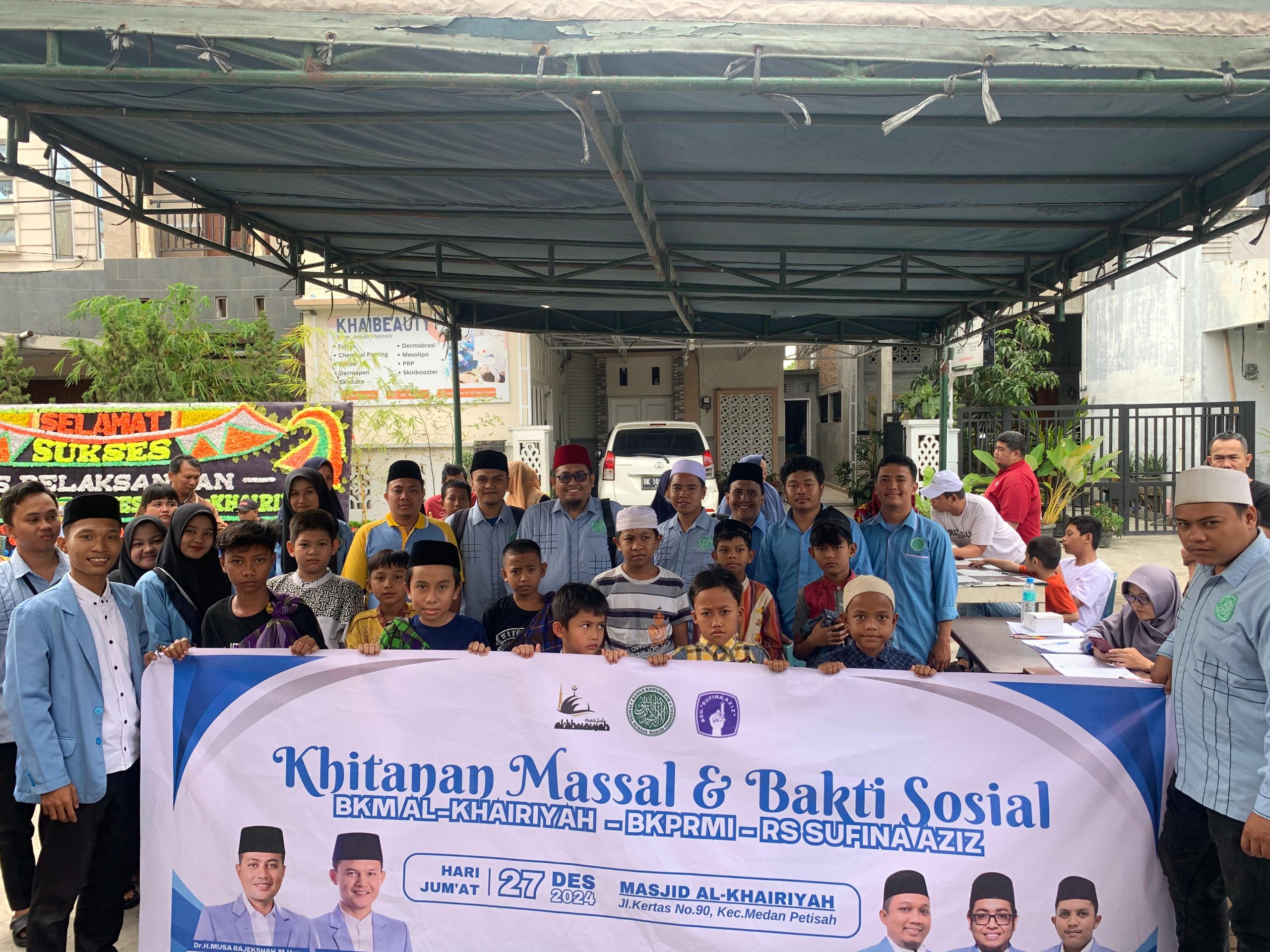 Gelar Khitanan Massal & Bakti Sosial, BKPRMI Kota Medan Kolaborasi Dengan RS Sufina Azis, Baitul Mal Muamalat Serta BKM Al Khairiyah