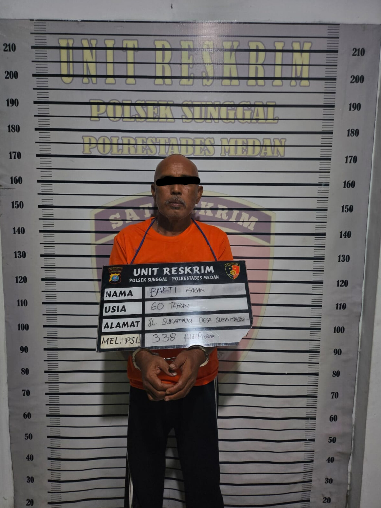 Apresiasi Polsek Sunggal Ungkap Kasus Pembunuhan Tidak Sampai 24 Jam
