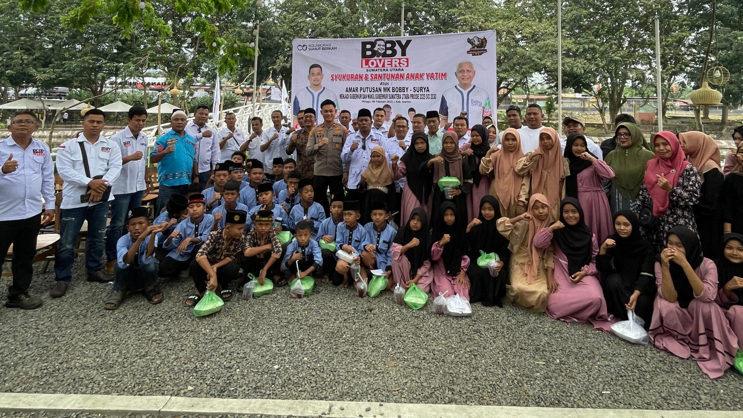DPP Boby Lovers Gelar Syukuran dan Santunan Anak Yatim Sambut Putusan MK Tetapkan Bobby Nasution Gubernur Sumut terpilih 