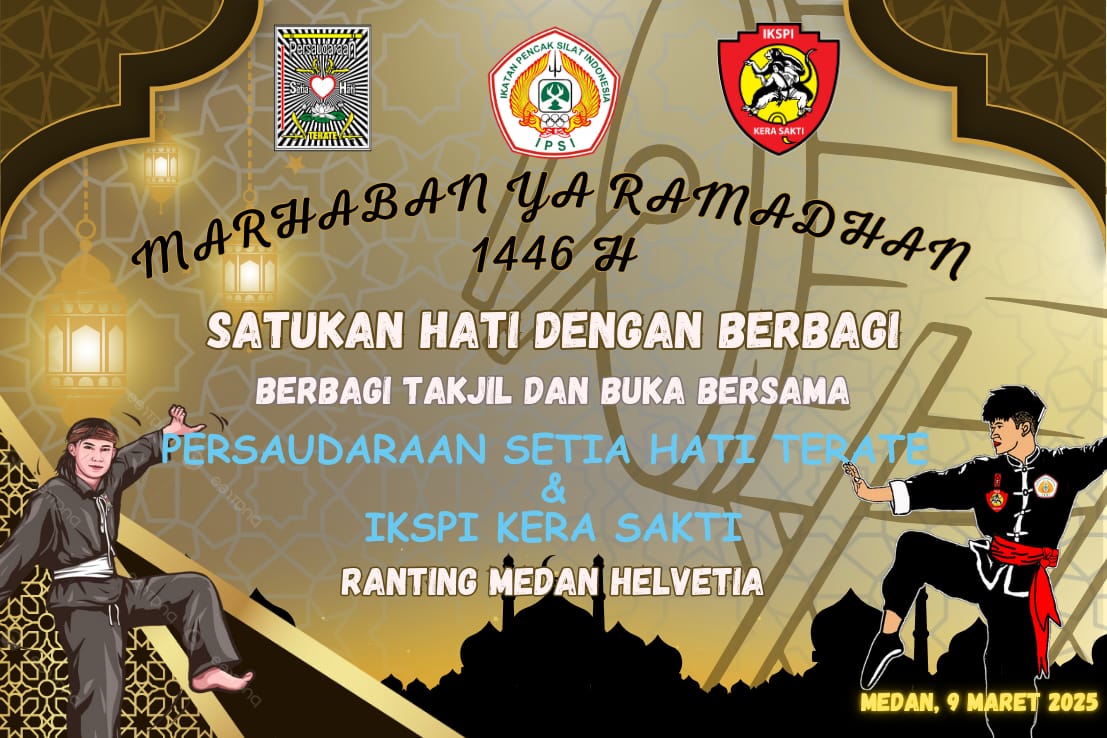 Pencak Silat PSHT Ranting Helvetia Dan IKSPI Kera Sakti Berbagi Takjil Ramadhan 1446 Hijriyah, ‘Perkuat Silaturahmi Sesama Insan Manusia’